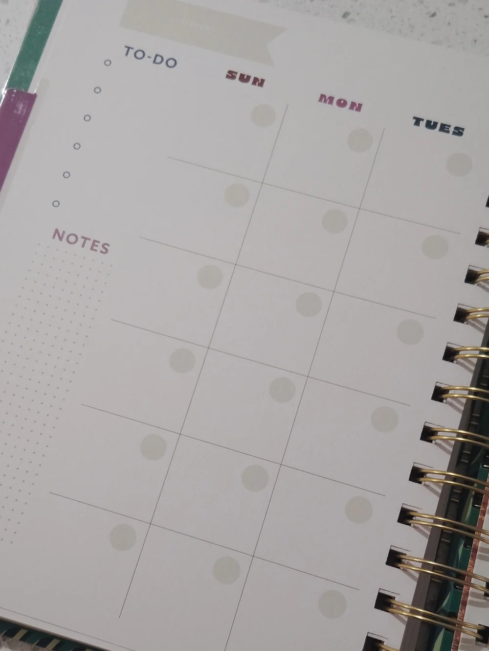 Tabitha Brown for Target Very Good Plans Undated Planner Teal Green Wave